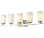 Z-lite 435-5V-BN Bordeaux Vanity, 5-LIGHT 500 Total Watts, Brushed Nickel. Fixed Price $174.51.