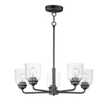 Maxim Lighting Acadia 5-LIGHT Chandelier, Black 12266CDBK. Fixed Price $224.00.