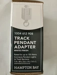 Hampton Bay 120V 150W White Linear Track Light Pendant / Chandelier Adapter. Fixed Price $7.19.