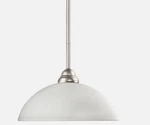 Z-lite Riviera 2110MP-BN-DMO14 Brushed Nickel 1-LIGHT Pendant W/matte Opal Glass. Fixed Price $56.97.