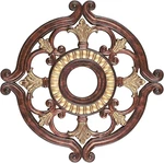 Verona Bronze Ceiling Medallion With Aged Gold Leaf Accents - 0.1X0.1X1.5. Fixed Price $233.99.