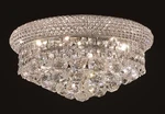 Palace Bagel 14" 6 Light Crystal Chandelier Flush Mount Chrome. Fixed Price $232.50.