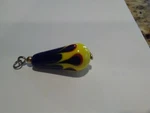 Glass Teardrop Pendant - Rising Flames. Fixed Price $17.00.