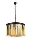 Elegant Lighting Sidney Chandelier Mocha W Golden Teak Crystal 1208D26MB-GT/RC. Fixed Price $721.85.