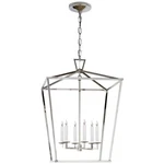 E.f. Chapman Darlana Large Lantern In Nickel By Visual Comfort Signature. Fixed Price $719.10.