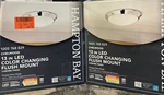 (2) Hampton Bay Chelwood 13 In. Chrome Selectable Led Flush Mount Ceiling Light. Fixed Price $44.00.