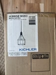 Kichler 43602WZC Industrial Cage 1-BULB Indoor Mini Pendant Weathered Zinc. Fixed Price $29.99.