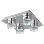 ET2 Lighting Fizz Iv 4 Led Flush Mount, Polished Chrome E22772-91PC. Fixed Price $498.00.