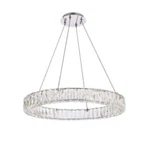 Crystal Halo Chandelier Modern Chrome Dining Room Kitchen Island Led Light 26". Fixed Price $1179.19.