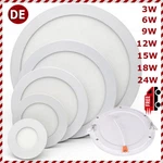 Led Recessed Panel 3/6/9/12/18/24W Ceiling Down Lights Lamp Round Square. Fixed Price $54.99.