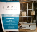 Quoizel Juliana Gold Glam Hanging Crystal Pendant Light Fixture LWS3237C Nob. Fixed Price $48.00.