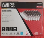 Utilitech Canless 4.3" Led 2700K-6500K 580 Lumens Dimmable 6CT #1500766 New. Fixed Price $42.99.