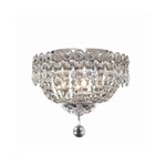 Elegant Lighting Century 4-LT Flush, 12", Chrome/royal Cut V1900F12C-RC. Fixed Price $104.99.
