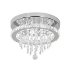 Modern K9 Crystal Chandelier Flush Mount Led Ceiling Lights Stainless Steel Lamp. Fixed Price $53.99.
