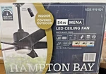 Hampton Bay Mena 54 In. Matte Black Ceiling Fan Replacement Parts 1005 919 921. Fixed Price $24.99.