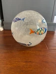 Elk Home Rainbow Fish Orb Light! Color Cream/tan. Fixed Price $15.00.