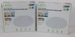 2 Feit Electric 7.5 Dimmable White Round Flat Panel Ceiling Light Adjustable. Fixed Price $35.00.