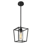 Briignite 1-LIGHT Matte Black Modern Farmhouse Cage Lantern Pendant. Fixed Price $34.99.