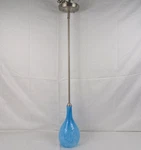 Quorum Satin Nickel Hanging Pendant Light Aqua Swirl #852-65 68KZ. Fixed Price $26.99.