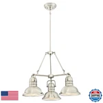 Westinghouse Lighting 6333900 Boswell Three-light Indoor Chandelier Brushed. Fixed Price $162.91.