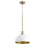 Quorum 876-0880 Transitional One Light Pendant Brass Antique Finish,. Fixed Price $416.07.