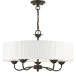 Livex Lighting 41775 Edinburgh 23"W Taper Candle Drum - Bronze. Fixed Price $413.96.