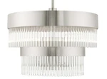 Livex Lighting 49824 Norwich 5 20"W Crystal Drum Chandelier - Nickel. Fixed Price $1219.96.