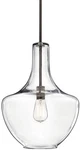 Kichler Everly Olde Bronze Modern Clear Glass Teardrop Pendant One Light Nib. Fixed Price $116.96.