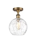 Innovations Lighting 516-1C-13-8 Athens Semi-flush 8"W Brushed Brass /. Fixed Price $200.20.