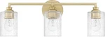 Capital Lighting 120531CG-422 Milan Iced Glass Bath Vanity Wall Mount,. Fixed Price $199.99.