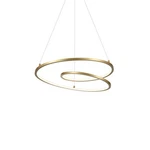 Kuzco Twist 19" Led Pendant, Antique Brass/white Acrylic Diffuser PD11119-AN. Fixed Price $600.00.