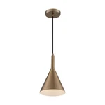 Nuvo Lighting Lightcap 8" Pendant, Burnished Brass 60-7117. Fixed Price $133.60.