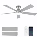 Ceiling Fan 52 Inch Low Profile Led Light Remote Control Nickel HY-6162 Dolavast. Fixed Price $209.99.