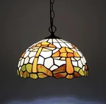 Vintage Mushroom Stained Glass Pendant Light Tiffany Style Ceiling Lamp Fixture. Fixed Price $239.99.