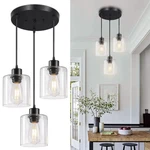 3-LIGHTS Pendant Fixture, Hanging Kitchen Island, Black P.... Fixed Price $54.77.