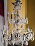 4- Piece Grand Estate Lighting SUITE,2 Chandeliers, Wall Scones Crystal. Fixed Price $3200.00.