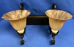 Yosemite Lighting 2-LIGHT Bronze Finish Bathroom Vanity 94892VB. Fixed Price $44.99.