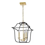 Cwi Lighting Tudor 3 Contemporary Metal Pendant Satin Gold/black. Fixed Price $160.45.