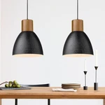 Elyona Pack Hammered Pendant Lights, 10.2 Industrial Metal Solid Wood. Fixed Price $127.72.
