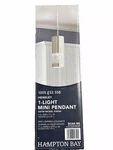 New Hampton Bay 1005852558 Hensley Light Mini Pendant Satin Nickel Finish. Fixed Price $16.28.