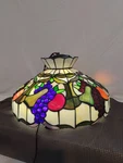 Meyda Tiffany Style Fruit Light 18"W Hand-crafted Stained Pear Grapes Apples. Fixed Price $159.00.