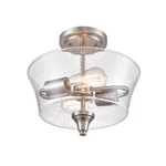 Millennium Lighting Caily Semi-flush Mount, Nickel/seeded 2110-BN. Fixed Price $109.90.