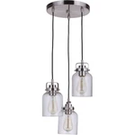 Craftmade Foxwood Light Pendant, Brushed Polished Nickel 53692-BNK. Fixed Price $129.99.