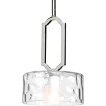 Progress Lighting P5306-WB Caress 1 8"W Mini Pendant Nickel. Fixed Price $58.76.