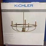 Kichler Bethel 5 -light Bronze Mixed Material Chandelier #82370. Fixed Price $53.93.