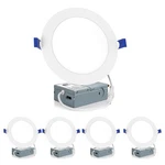 Meconard 4 Pack 6 Inch Led Recessed Ceiling Light,. Fixed Price $41.45.