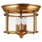 Hinkley Lighting Gentry Foyer Flush Mount, Heirloom Brass - 3473HR. Fixed Price $449.00.