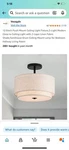 Vexagyle 12.6INCH Flush Mount Ceiling FIXTURE,3-LIGHT Modern Close To C.... Fixed Price $30.00.