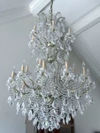 James Moder Maria Theresa 25 Light Swarovski Strass Crystal Chandelier Italy 52". Fixed Price $1895.00.
