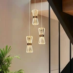Lnc Katsumata 3-LIGHT Brass Crystal Chandelier Led Pendant For Foyer Kitchen. Fixed Price $150.99.